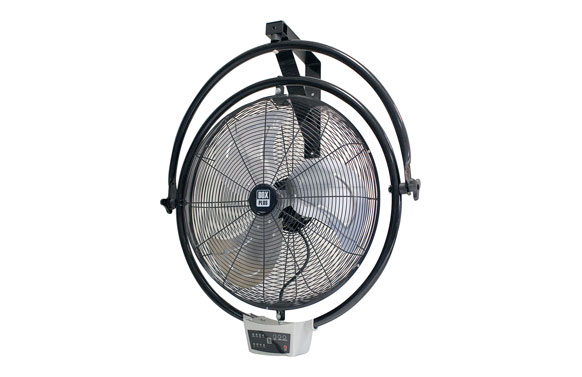 Ventilador industrial pared y techo 120 w timer 7.5h y mando