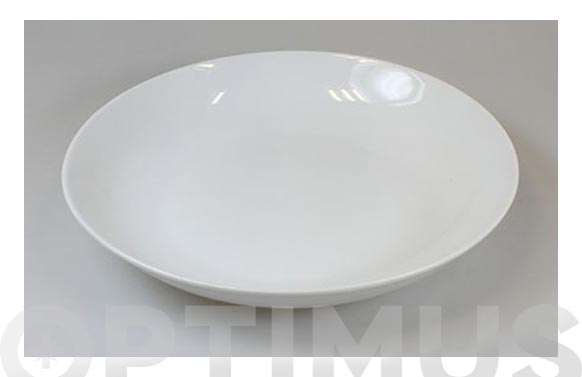 Plato porcelana blanca coupe hondo 23 cm