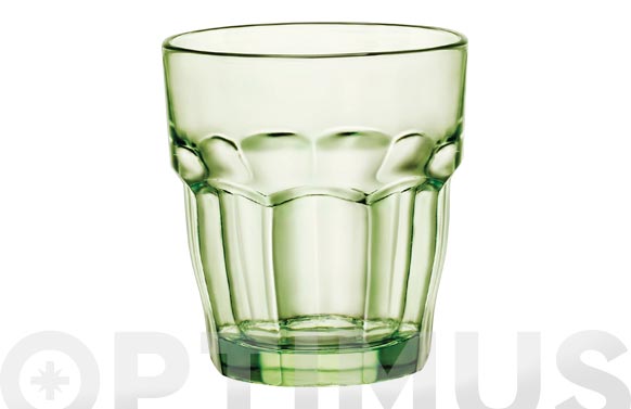 Vaso vidrio rockbar verde 27 cl