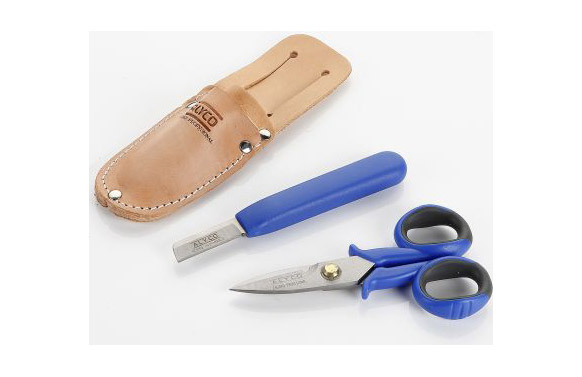 TIJERA ELECTRICISTA + CUCHILLO CON FUNDA 108020 3