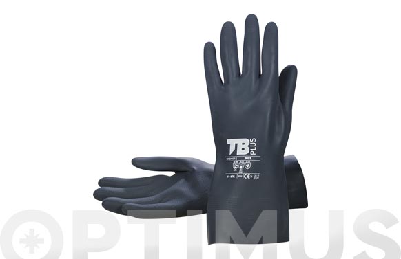 GUANTE NEOPRENO NEGRO FLOCT 8/L LONGITUD