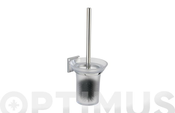 ESCOBILLERO WC            PLATA TRASLUCI