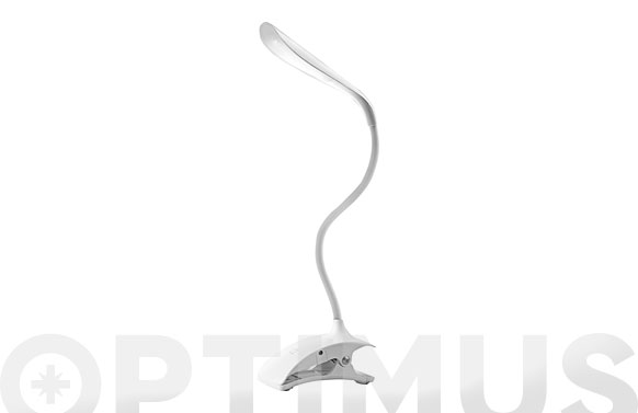 Lampara led de escritorio recargable 3w con pinza