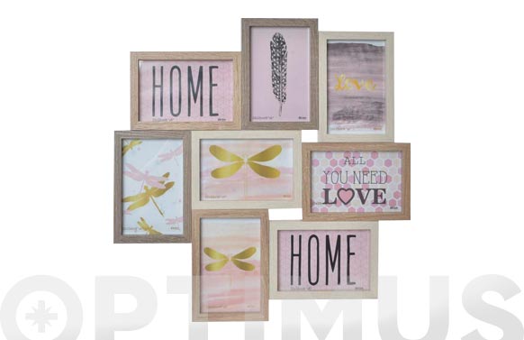 Marco multifoto madera chic...