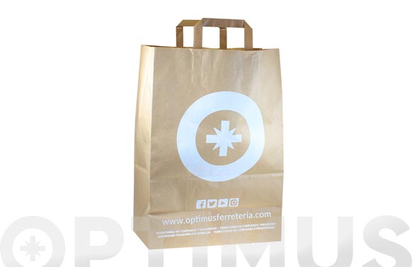BOLSA PAPEL KRAFT OPTIMUS 32 X 45 X 17 CM BOL.PAPEL.90GR 2