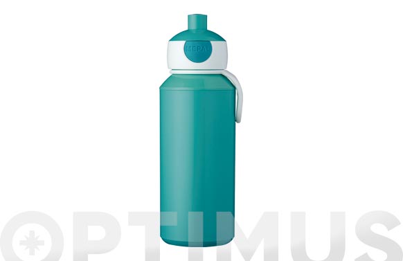 Botella pop up campus turquesa 400 ml