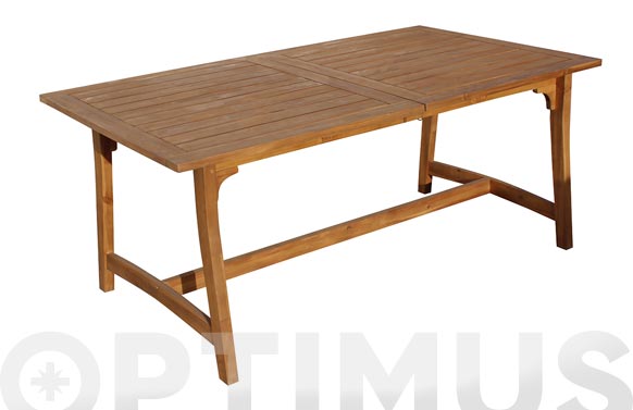Mesa madera extensible acacia 180/240 x 100 cm