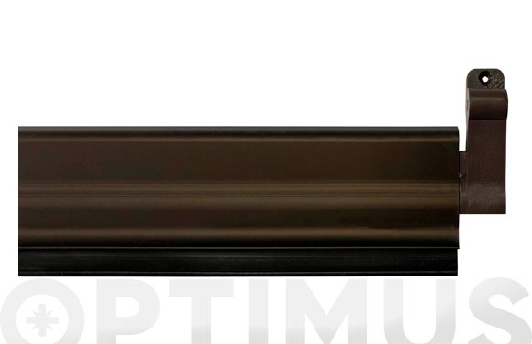 Burlete bajo puerta aluminio/goma basculante 93 cm bronce