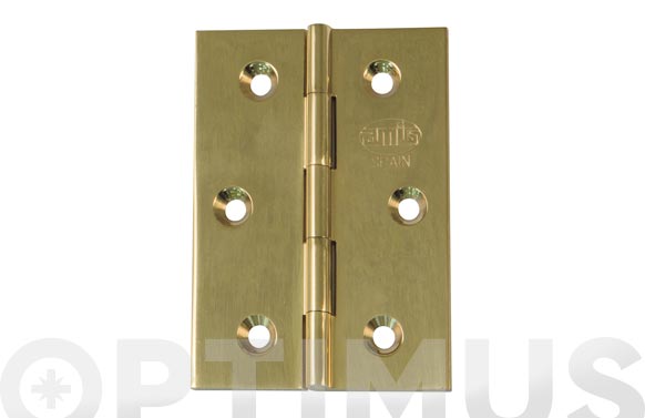 BISAGRA SIN REMATE MOD.1002 50 X 40 MM LATON PULIDO 14161 2