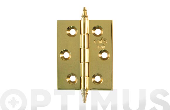 BISAGRA CON REMATE MOD.1003 50 X 40 MM LATON PULIDO 14165 2