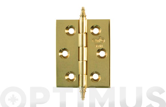 BISAGRA CON REMATE MOD.1003 70 X 50 MM LATON PULIDO 22075 2