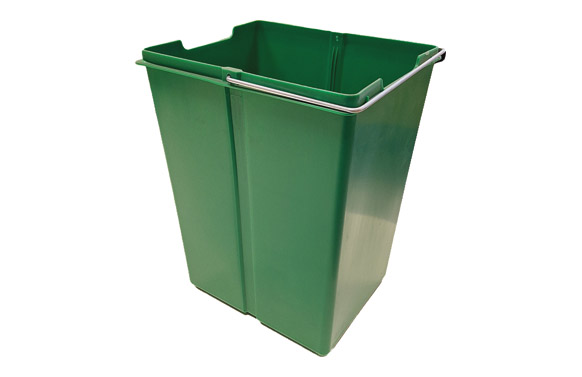 Cubo recambio contenedor ecologico verde 14 l