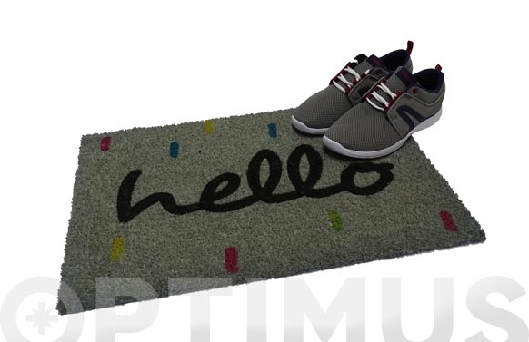 Felpudo coco hello colours... 2