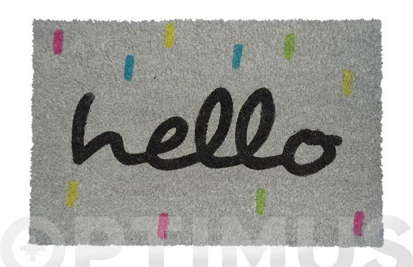 Felpudo coco hello colours...