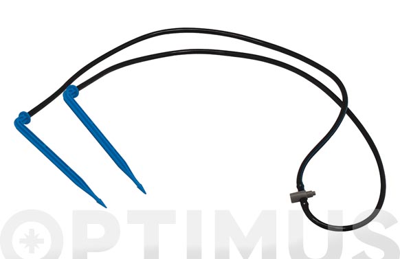 KIT GOTERO 4L/H 2 SALIDAS CON MICROTUBO 60 CM +PIQUETAS 906202 3