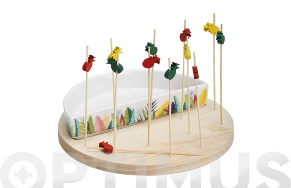 Bol con base + 11 pinchos 
