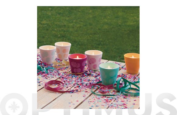 Vela citronela terracota...