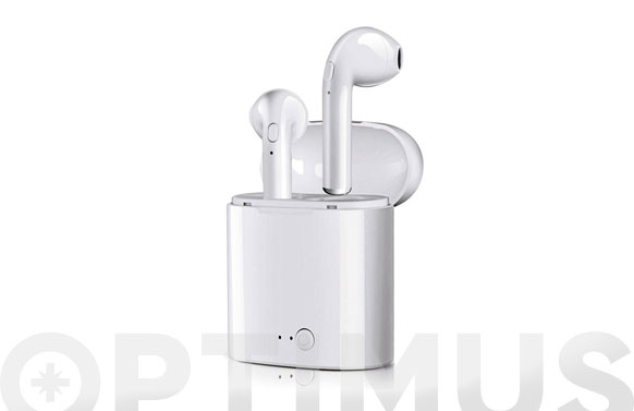 Auriculares stereo wireless blancos