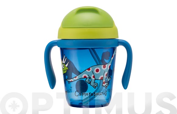 Vaso infantil tritran con asas dinosaurios 300 ml 
