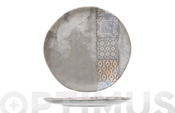 Plato stoneware malaga llano 26 cm