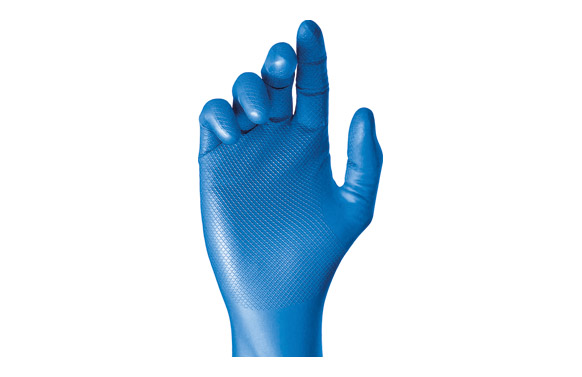 Guante desechable nitrilo grippaz azul 50 uds t 9 