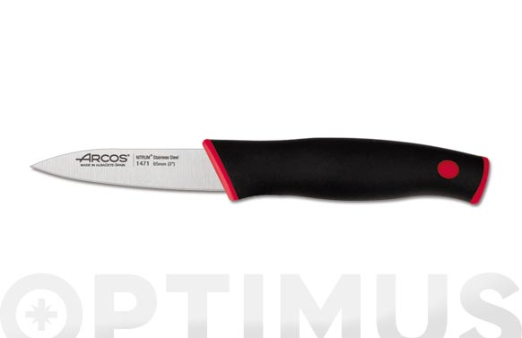 Cuchillo mondador duo rojo 8,5 cm