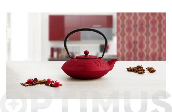 TETERA HIERRO CON FILTRO ROJA PEKIN 0,8 L 7407035 3