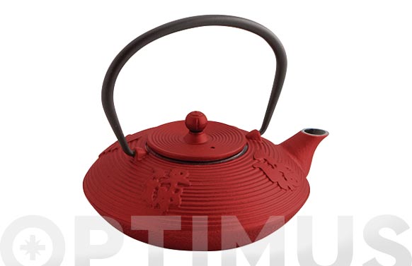 TETERA HIERRO CON FILTRO ROJA PEKIN 0,8 L 7407035 2