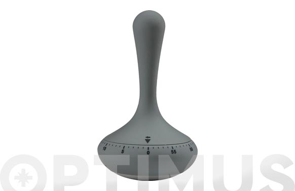 Timer acero abs gris 6,6x12 cm