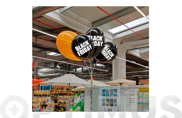 KIT GLOBOS BLACK FRIDAY   4 UDS