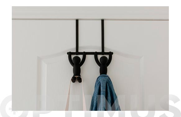 PERCHA PUERTA 2 COLGADORES BUDDY NEGRO 1004260-040 3