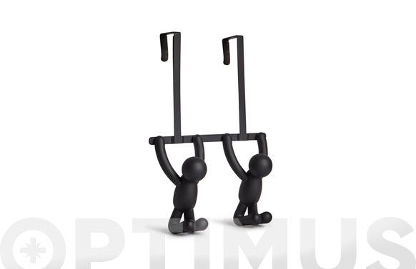 PERCHA PUERTA 2 COLGADORES BUDDY NEGRO 1004260-040 2