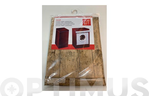 Funda lavadora carga superior madera media