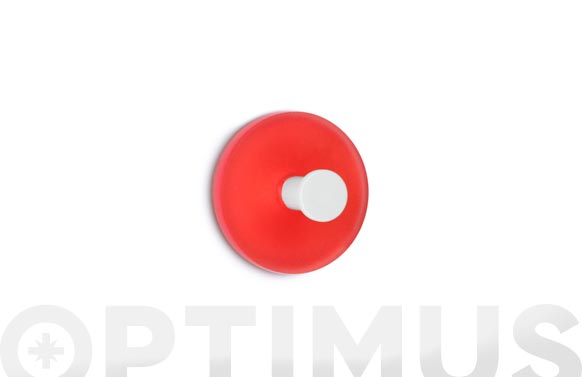 COLGADOR ADHESIVO CIRCULARROJO 2 UNIDADE