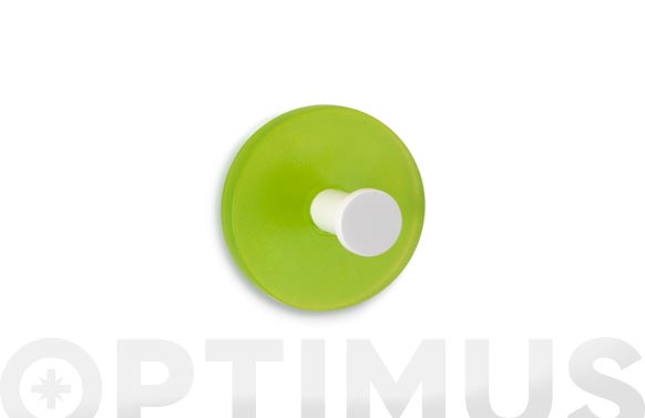 COLGADOR ADHESIVO CIRCULARVERDE 2 UNIDAD