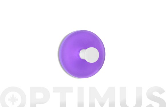 COLGADOR ADHESIVO CIRCULARVIOLETA 2 UNID