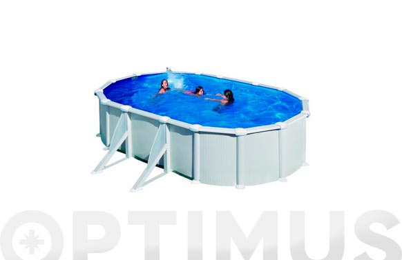 Piscina acero oval filtro...