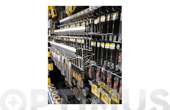 EXPOSITOR MODULO 9 GANCHOS SOPORTE BROCAS 50 CM 9130150 0084 3