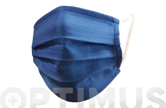 Mascarilla reutilizable lavable azul