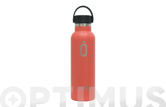 Botella termo portátil roja Runbott para bebidas calientes y frías