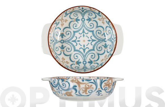 Fuente porcelana redonda full decorado ø16 cm - surtido