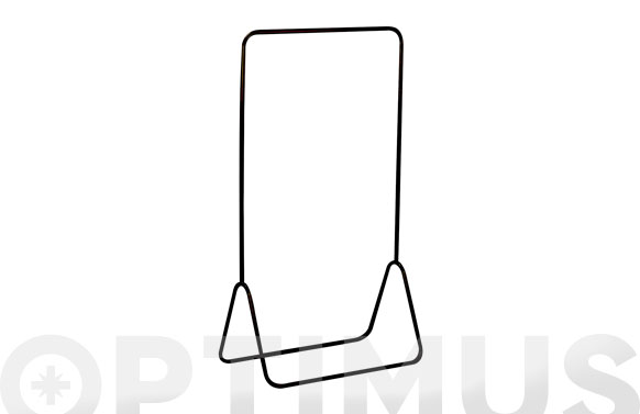 Perchero metal negro 145 x 80 x 44 cm