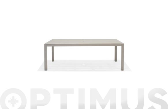 Mesa aluminio duraboard morella  201x88 cm