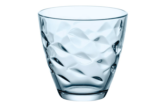 Vaso agua vidrio flora (pack 6u) 25 cl - azul
