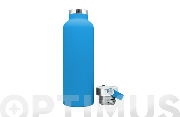 Botella termo inox sport 750 ml - azul