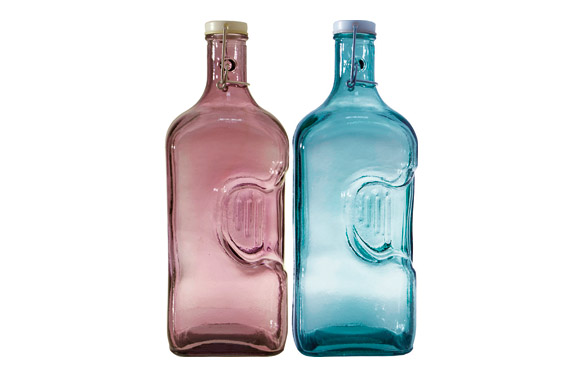 Botella vidrio de un Litro limonada de 25 unidades con tapa