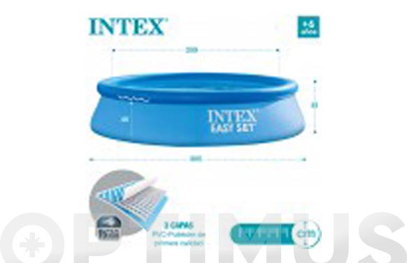 PISCINA REDONDA AUTOPORTANTE EASY SET CON BOMBA Ø305X61CM 55239 4