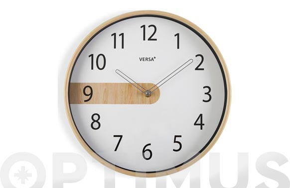 RELOJ PARED REDONDO       é30,5 CM - BLA