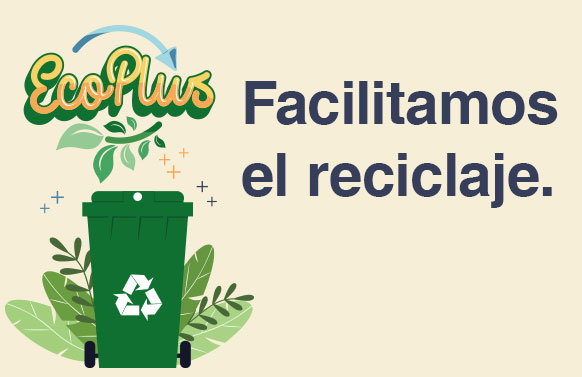Cubo reciclaje individual apilable verde DUETT