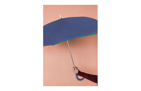 Paraguas largo señora automatico liso con borde